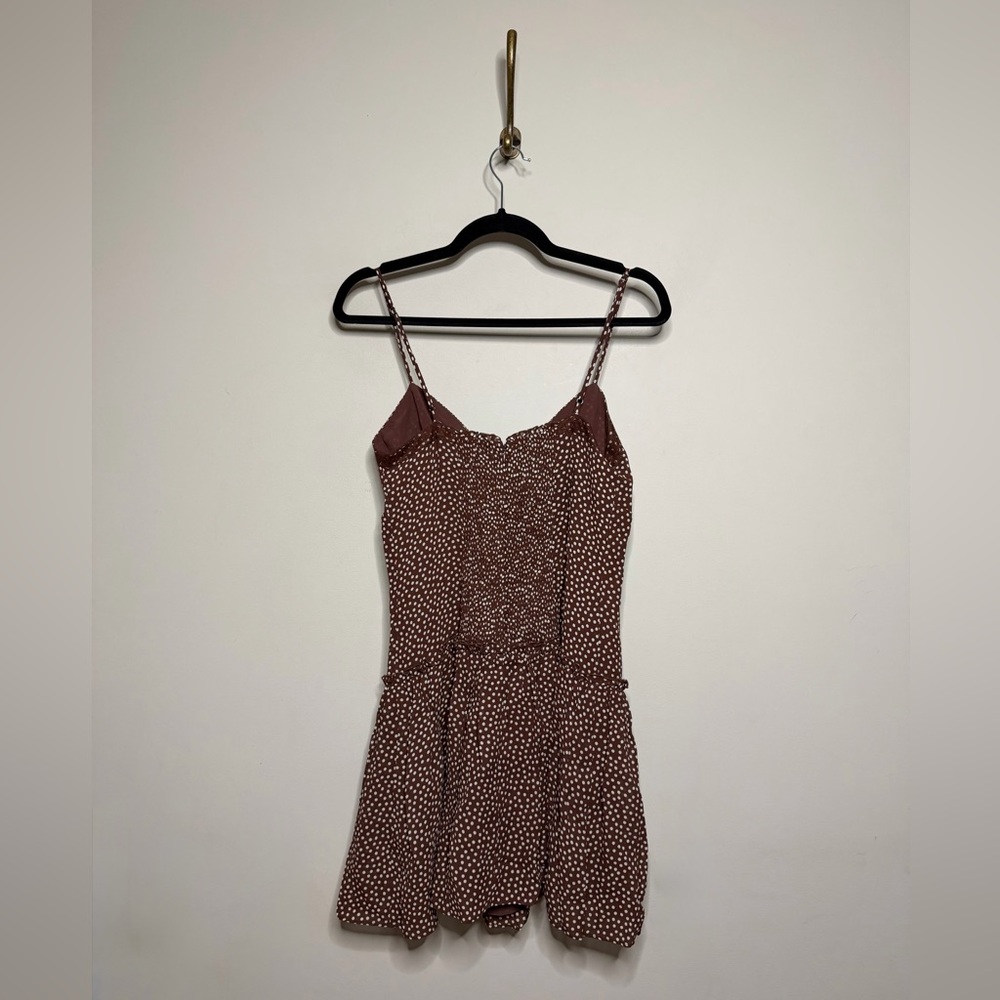 Reformation Citrus Polka Dot Lace Trim Drop Waist Sundress - Picture 7 of 8